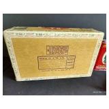 Cigar Box w/ Tobacco Tins & Razors