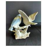 Vintage Unmarked "Royal Copley" Style Birds & Vase