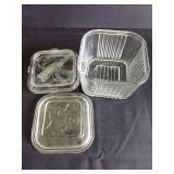 Glass Refrigerator Containers w/Lids