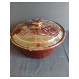 Bean Pot w/Lid marked USA