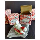 (8) Coke Polar Bear Figurines- 2 of Each w/ Boxes