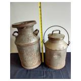 (2) Milk Cans