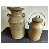 (2) Milk Cans