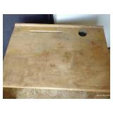 Vintage Stand Alone Desk w/ Ink Well