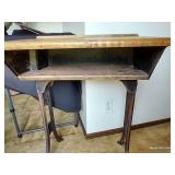 Vintage Stand Alone Desk w/ Ink Well