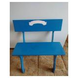Blue Wooden Bench