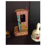 Tin Jasco Match Holder w/ Bells
