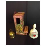 Tin Jasco Match Holder w/ Bells