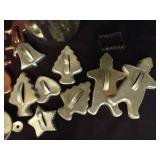 Jar of Vintage Metal Cookie Cutters