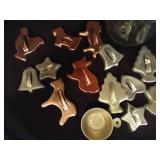 Jar of Vintage Metal Cookie Cutters