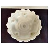 Fenton Colonial Amber & Milk Glass Hobnail Pedestal Candle Holders