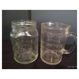 Old Flatware w/ Measuring Jars