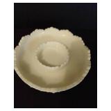 Hobnail Milk Glass Dishes