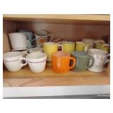 Shelf of Mugs & Soup Bowls