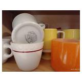 Shelf of Mugs & Soup Bowls