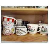 Shelf of Mugs & Soup Bowls