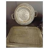 Granitware Colander & Pan, Sifter, Cutter & Egg Beater