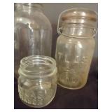 Hazel Atlas Jars w/ Special Logos, Squared Shoulders, Etc