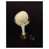 Murano Style Blown Glass Stem Vases