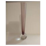 Murano Style Blown Glass Stem Vases
