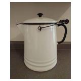 Enamel Cowboy Two Handle Coffee Pot
