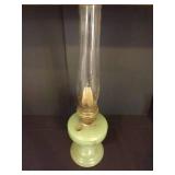 Tall Aladdin Jadeite Oil Lamp