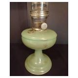 Tall Aladdin Jadeite Oil Lamp