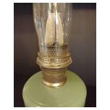 Tall Aladdin Jadeite Oil Lamp