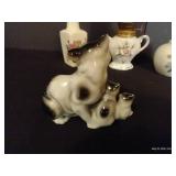 China Platter w/ Cats & Kittens, South Dakota Souvenirs, Tiny Lamp, Etc
