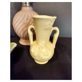 Oil Lamps, Vase, Japan Bird Plate & California Ash Tray