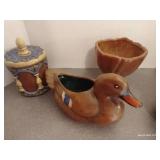 Misc. Art Deco Duck, Vase, Home-made Game, Etc