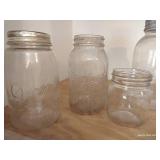 Lot of Vintage Canning Jars, Including Drey, Dominion, Improved, Gem, Root & Midland