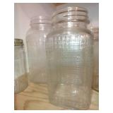 Unbranded Vintage Jars w/ Quilted Glass & Various Designs