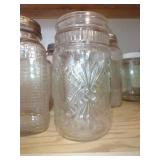 Unbranded Vintage Jars w/ Quilted Glass & Various Designs