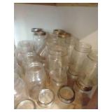 Large Lot of Kerr Self-Sealing Jars in Various Sizes