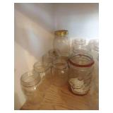 Large Lot of Kerr Self-Sealing Jars in Various Sizes