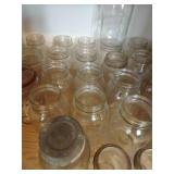 Large Lot of Kerr Self-Sealing Jars in Various Sizes