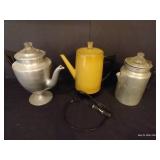 Pyrex Aluminum Coffee Pot & Other Percolators