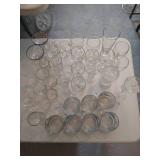 Large Lot of Stemware, Glasses, Juice Cups & Glass Mugs