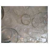 Large Lot of Stemware, Glasses, Juice Cups & Glass Mugs
