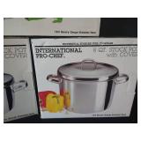 (3) New in Box International Pro-Chef Pots & Pan