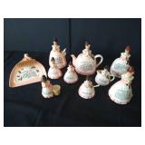 Enesco Mother in the Kitchen Pink Prayer Lady Pieces (10)