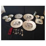 Vintage Souvenir China, including "Royal Winton Champlain Monument" Set