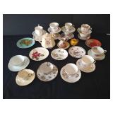 Matching Tea Cups & Saucers w/ Many Unmatched & Tea Pots