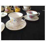 Matching Tea Cups & Saucers w/ Many Unmatched & Tea Pots
