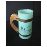 (6) Matching Siesta Ware Colorful Tiki Mugs w/ Frosted Glass