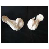 French Provincial Dish, Bird Candle Holders, Swans, Including "Made in Japan" Turkeys