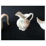 French Provincial Dish, Bird Candle Holders, Swans, Including "Made in Japan" Turkeys