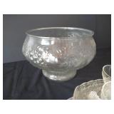 (2) Punch Bowls, Snack Plates & Cups
