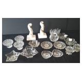 Candle Holders Lot- Blown Glass, Lead Glass, Crystal, Etc